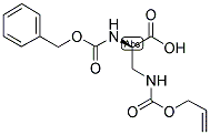 N-ALPHA-BENZYLOXYCARBONYL-N-BETA-ALLYLOXYCARBONYL-D-2,3-DIAMINOPROPIONIC ACID Struktur