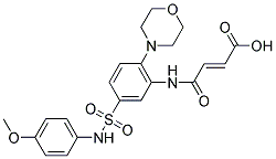 3-[5-(4-METHOXY-PHENYLSULFAMOYL)-2-MORPHOLIN-4-YL-PHENYLCARBAMOYL]-ACRYLIC ACID Struktur