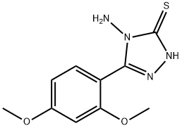 4-AMINO-5-(2,4-DIMETHOXYPHENYL)-4H-1,2,4-TRIAZOLE-3-THIOL Struktur