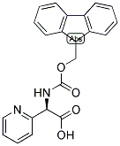 (R)-[(9H-FLUOREN-9-YLMETHOXYCARBONYLAMINO)]-PYRIDIN-2-YL-ACETIC ACID Structure