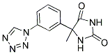 5-METHYL-5-[3-(1H-TETRAZOL-1-YL)PHENYL]IMIDAZOLIDINE-2,4-DIONE Struktur