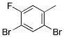 2,4-DIBROMO-5-FLUOROTOLUENE Struktur