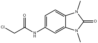 2-CHLORO-N-(1,3-DIMETHYL-2-OXO-2,3-DIHYDRO-1H-BENZOIMIDAZOL-5-YL)-ACETAMIDE Struktur