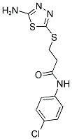 3-[(5-AMINO-1,3,4-THIADIAZOL-2-YL)THIO]-N-(4-CHLOROPHENYL)PROPANAMIDE Struktur