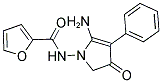 FURAN-2-CARBOXYLIC ACID (5-AMINO-3-OXO-4-PHENYL-2,3-DIHYDRO-PYRROL-1-YL)-AMIDE Struktur