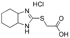 (3A,4,5,6,7,7A-HEXAHYDRO-1H-BENZOIMIDAZOL-2-YLSULFANYL)-ACETIC ACID HYDROCHLORIDE Struktur