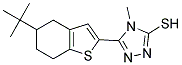 5-(5-TERT-BUTYL-4,5,6,7-TETRAHYDRO-1-BENZOTHIEN-2-YL)-4-METHYL-4H-1,2,4-TRIAZOLE-3-THIOL Struktur