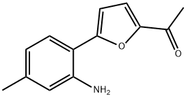 1-[5-(2-AMINO-4-METHYL-PHENYL)-FURAN-2-YL]-ETHANONE Struktur