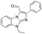 8-ETHYL-2-PHENYL-8H-1,3A,8-TRIAZA-CYCLOPENTA[A]INDENE-3-CARBALDEHYDE Struktur