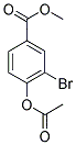 4-ACETOXY-3-BROMO-BENZOIC ACID METHYL ESTER Struktur