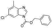 6-CHLORO-4-METHYL-BENZOIMIDAZOLE-1-CARBOXYLIC ACID BENZYL ESTER Struktur