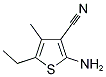 2-AMINO-5-ETHYL-4-METHYL-3-THIOPHENECARBONITRILE Struktur