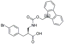 (S)-3-(4-BROMO-PHENYL)-2-[(9H-FLUOREN-9-YLMETHOXYCARBONYLAMINO)-METHYL]-PROPIONIC ACID Struktur