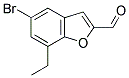 5-BROMO-7-ETHYL-2-FORMYL-BENZOFURAN Struktur