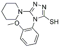 4-(2-METHOXYPHENYL)-5-PIPERIDIN-1-YL-4H-1,2,4-TRIAZOLE-3-THIOL Struktur