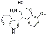 2-(2,3-DIMETHOXYPHENYL)-2-(1H-INDOL-3-YL)ETHANAMINE HYDROCHLORIDE Struktur