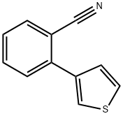 2-THIOPHEN-3-YL-BENZONITRILE Struktur