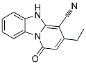 3-ETHYL-1-OXO-1,5-DIHYDROPYRIDO[1,2-A]BENZIMIDAZOLE-4-CARBONITRILE Struktur