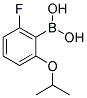 2-FLUORO-6-ISOPROPOXYPHENYLBORONIC ACID Struktur