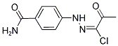 (1E)-N-[4-(AMINOCARBONYL)PHENYL]-2-OXOPROPANEHYDRAZONOYL CHLORIDE Struktur