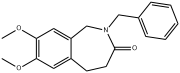 N-BENZYL-7,8-DIMETHOXY-2,3,4,5-TETRAHYDRO-2-BENZAZEPINE-3-ONE Struktur