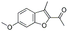 2-ACETYL-6-METHOXY-3-METHYL BENZOFURAN Struktur