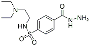 N-[2-(DIETHYLAMINO)ETHYL]-4-(HYDRAZINOCARBONYL)BENZENESULFONAMIDE Struktur