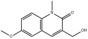 3-HYDROXYMETHYL-6-METHOXY-1-METHYL-1H-QUINOLIN-2-ONE Struktur