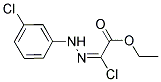 ETHYL (2E)-CHLORO[(3-CHLOROPHENYL)HYDRAZONO]ACETATE Struktur