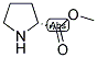 (R)-PYRROLIDINE-2-CARBOXYLIC ACID METHYL ESTER Struktur