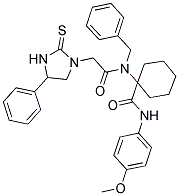 1-(N-BENZYL-2-(4-PHENYL-2-THIOXOIMIDAZOLIDIN-1-YL)ACETAMIDO)-N-(4-METHOXYPHENYL)CYCLOHEXANECARBOXAMIDE Struktur