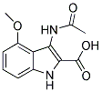 3-ACETYLAMINO-4-METHOXY-1H-INDOLE-2-CARBOXYLIC ACID Struktur