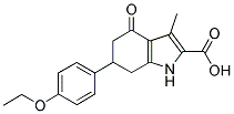 6-(4-ETHOXY-PHENYL)-3-METHYL-4-OXO-4,5,6,7-TETRAHYDRO-1H-INDOLE-2-CARBOXYLIC ACID Struktur