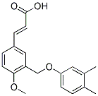 (2E)-3-(3-[(3,4-DIMETHYLPHENOXY)METHYL]-4-METHOXYPHENYL)-2-PROPENOIC ACID Struktur