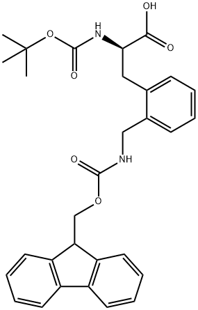 BOC-D-2-AMINOMETHYLPHE(FMOC) Struktur