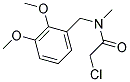 2-CHLORO-N-(2,3-DIMETHOXYBENZYL)-N-METHYLACETAMIDE Struktur