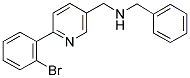 N-BENZYL-(6-(2-BROMOPHENYL)PYRIDIN-3-YL)METHANAMINE Struktur