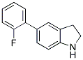 5-(2-FLUOROPHENYL)INDOLINE Struktur