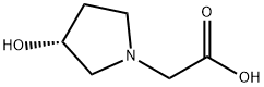 (R)-(3-HYDROXYPYRROLIDIN-1-YL)-ACETIC ACID Structure