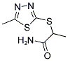 2-[(5-METHYL-1,3,4-THIADIAZOL-2-YL)SULFANYL]PROPANAMIDE Struktur