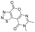 7,8-DIMETHYL-4H-[1,2,3]THIADIAZOLO[5',4':4,5]PYRANO[2,3-D]PYRIMIDINE-4,9(8H)-DIONE Struktur