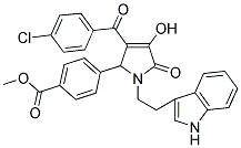 METHYL 4-(1-(2-(1H-INDOL-3-YL)ETHYL)-3-(4-CHLOROBENZOYL)-4-HYDROXY-5-OXO-2,5-DIHYDRO-1H-PYRROL-2-YL)BENZOATE Struktur