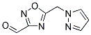 5-(1H-PYRAZOL-1-YLMETHYL)-1,2,4-OXADIAZOLE-3-CARBALDEHYDE Struktur