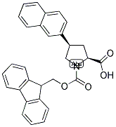 (2S,4R)-FMOC-4-(2-NAPHTHYL)-PYRROLIDINE-2-CARBOXYLIC ACID Struktur