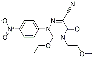 3-ETHOXY-4-(2-METHOXYETHYL)-2-(4-NITROPHENYL)-5-OXO-2,3,4,5-TETRAHYDRO-1,2,4-TRIAZINE-6-CARBONITRILE Struktur