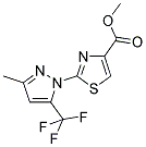 METHYL 2-[3-METHYL-5-(TRIFLUOROMETHYL)-1H-PYRAZOL-1-YL]-1,3-THIAZOLE-4-CARBOXYLATE Struktur