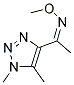 (1Z)-1-(1,5-DIMETHYL-1H-1,2,3-TRIAZOL-4-YL)ETHANONE O-METHYLOXIME Struktur