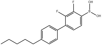 2,3-DIFLUORO-4'-PENTYLBIPHENYL-4-BORONIC ACID Struktur