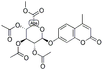 4-METHYLUMBELLIFERYL 2,3,4-TRI-O-ACETYL-A-L-IDOPYRANOSIDURONIC ACID, METHYL ESTER Struktur