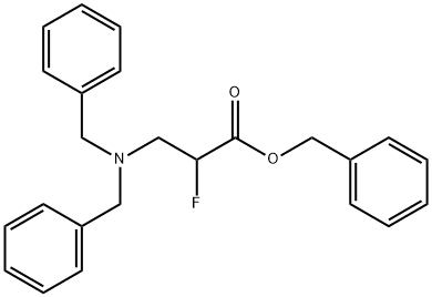 BENZYL 3-N,N-DIBENZYLAMINO-2-FLUOROPROPANOATE Struktur